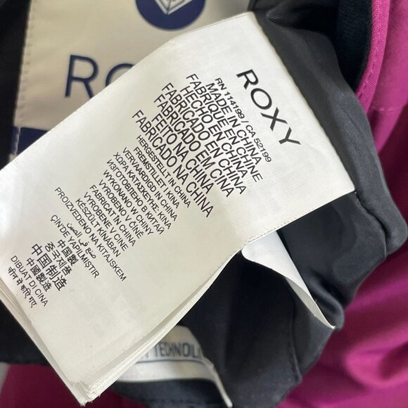 Roxy Kids Ski Snowboard Snow Bib Overalls T 4-5 Purple Dry Flight Technology - Picture 4 of 9